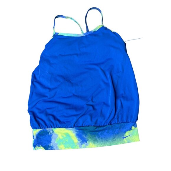 Nike Swim Cascade Drape-Back Tankini Top Size S Built in Bra Removable Cups NEW - Picture 3 of 9